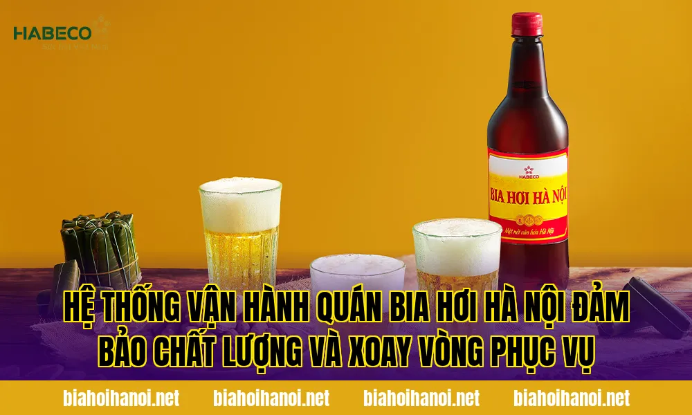 Hệ thống vận hành quán bia hơi Hà Nội đảm bảo chất lượng và xoay vòng phục vụ