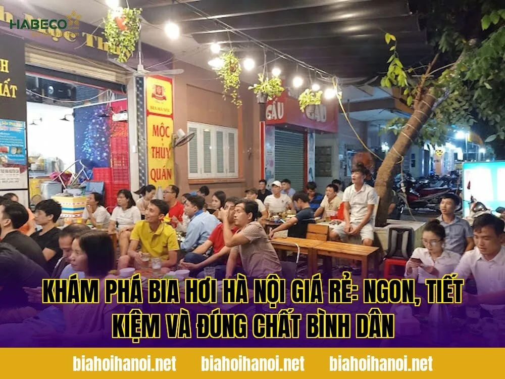 Khám phá bia hơi Hà Nội giá rẻ: ngon, tiết kiệm và đúng chất bình dân